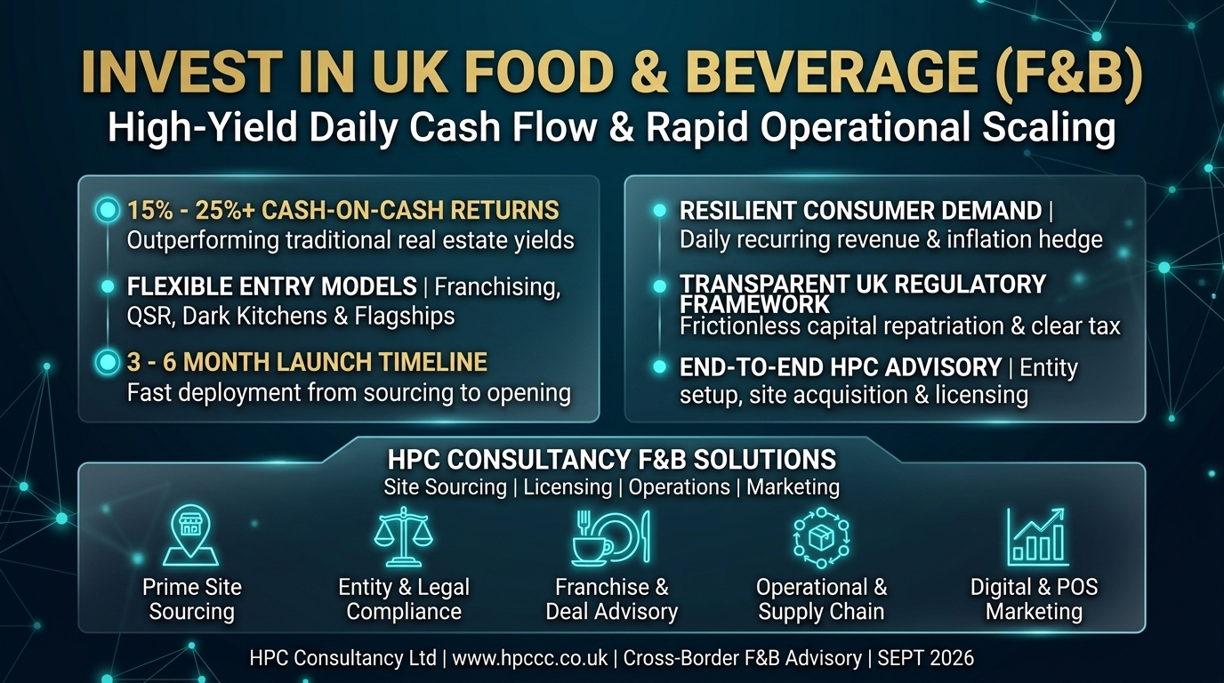 Why Indonesia Investors Must Consider the UK Food and Beverage Sector as Their Primary Entry Point